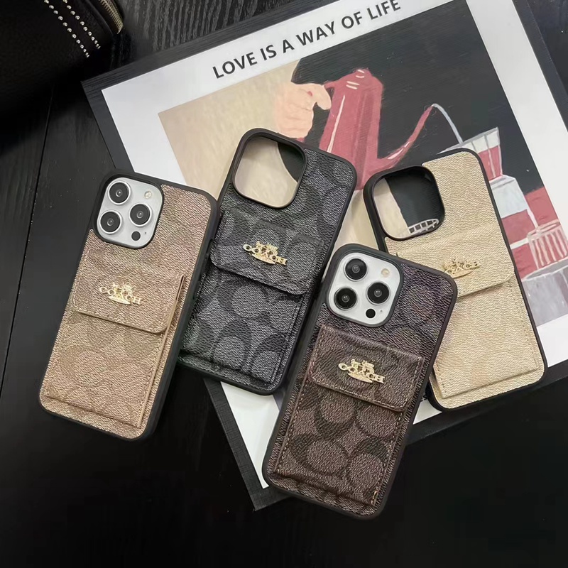 Coach アイフォン14Pro maxスマホカバー 