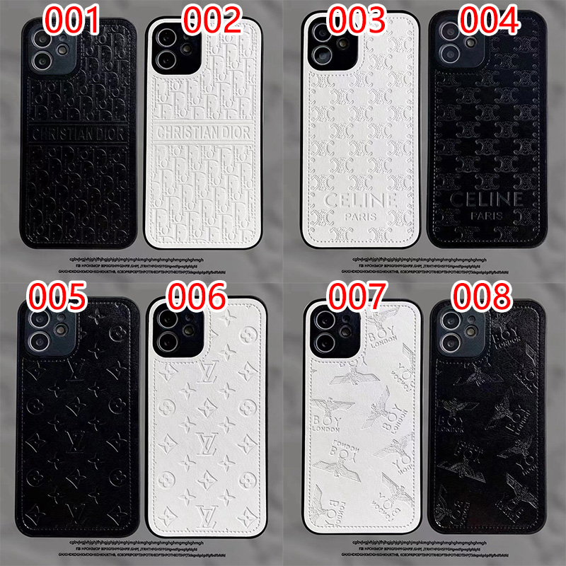 ハイブランドdiorIPHONE13ケース黒白調ファッションジャケット