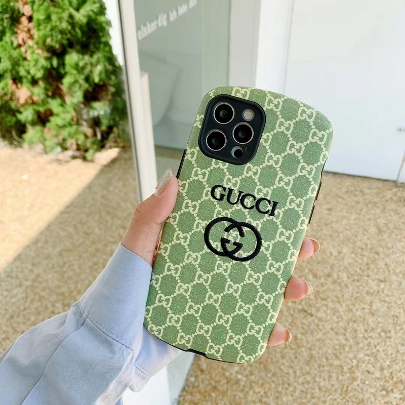 ハイブランドIPhone13PromaxカバーGucci刺繍入れカワイイ高品質