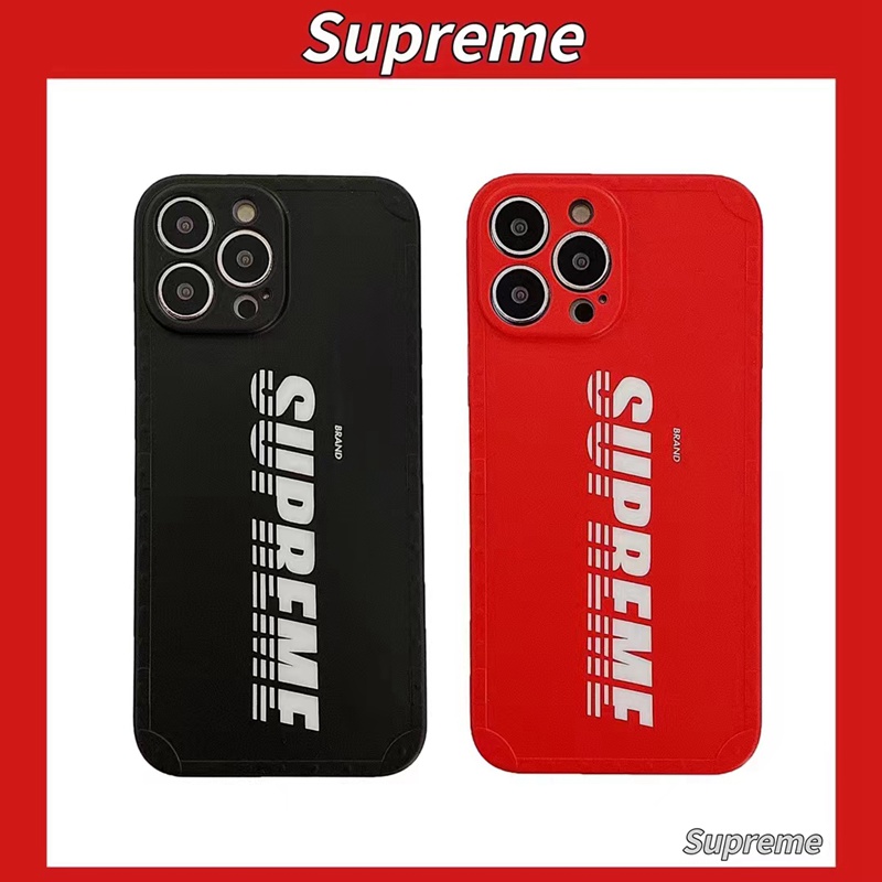 Supreme ブランド iPhone14proケース ソフト 衝撃吸収 シュプリーム iphone15Pro max/14plusカバー 個性ロゴ マット調 滑り止め 軽量 フィット 放熱性 メンズ レディース