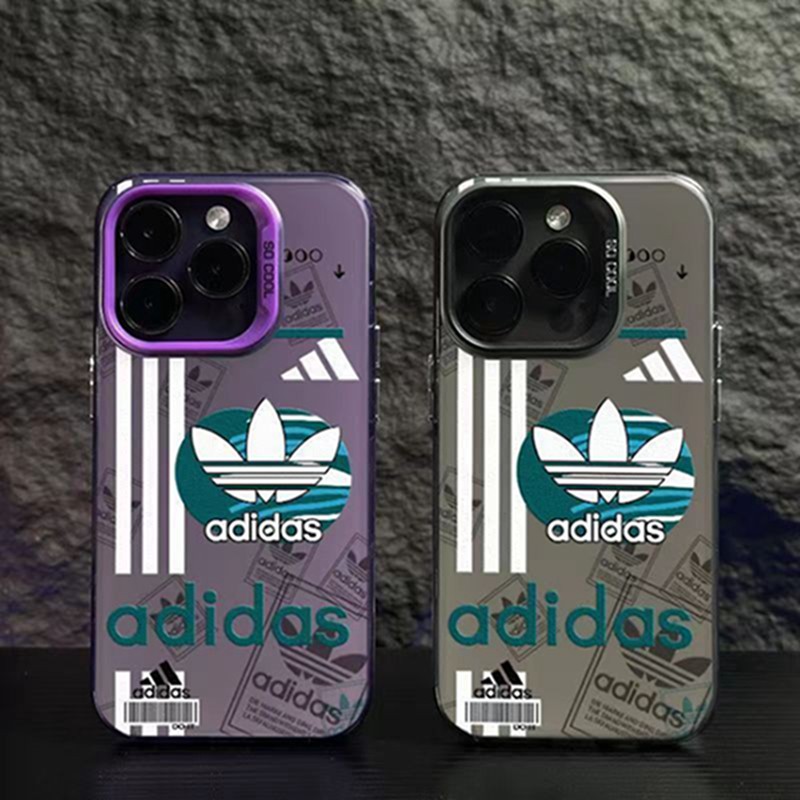 Adidas アディダスブランドiPhone15 14pro maxケースメンズiPhone 15pro max/14proスマホカバー耐衝撃