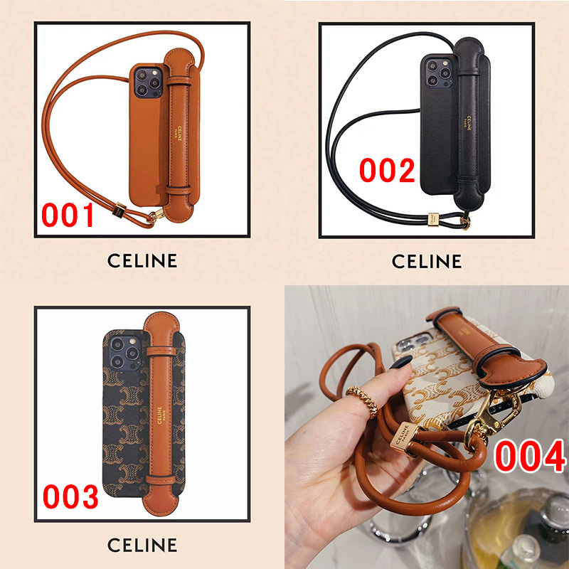 セリーヌ iphone 15+/14proケース 上品革カバー 耐用性 Celine