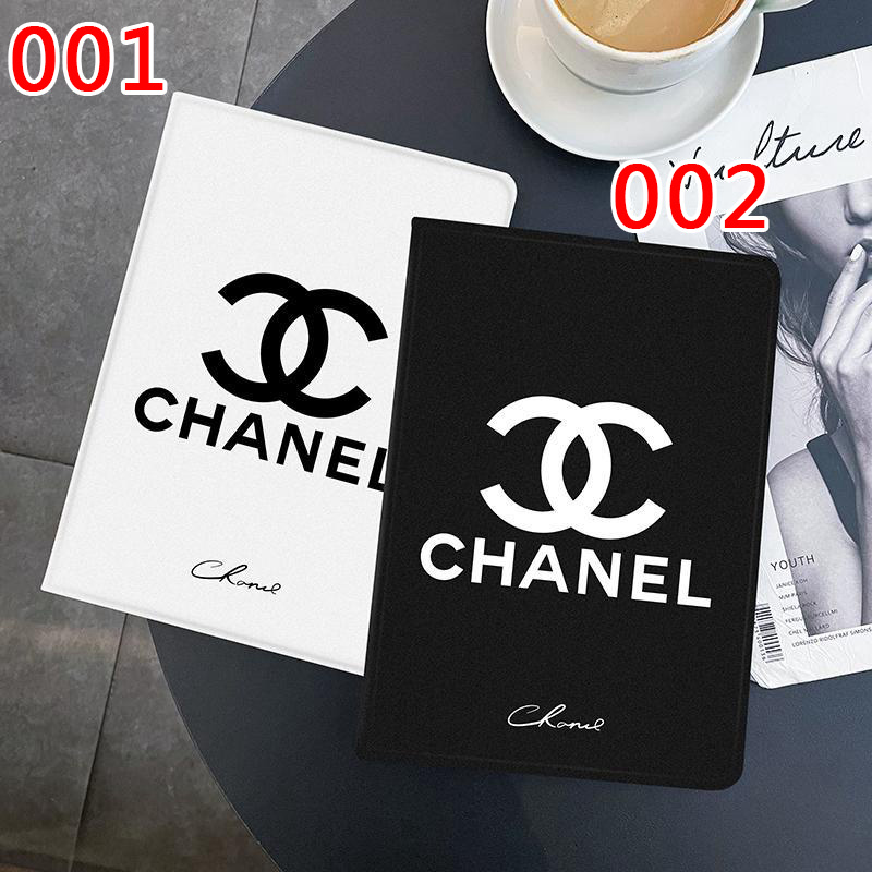 CHANELアイパッドプロ12.9/11inch（2021/2018/2020）カバー 手帳型 ソフト落下保護