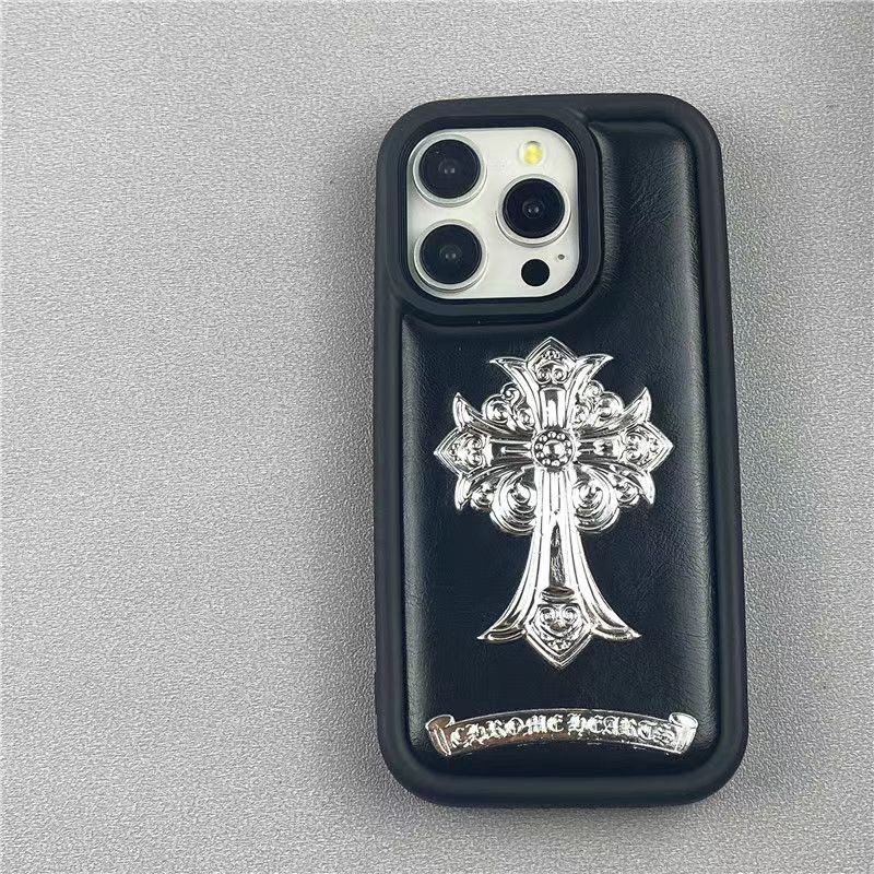 クロムハーツ Chrome HeartsブランドiPhone16 15 14pro maxケースメンズiPhone 15 14 pro maxブランドスマホケース