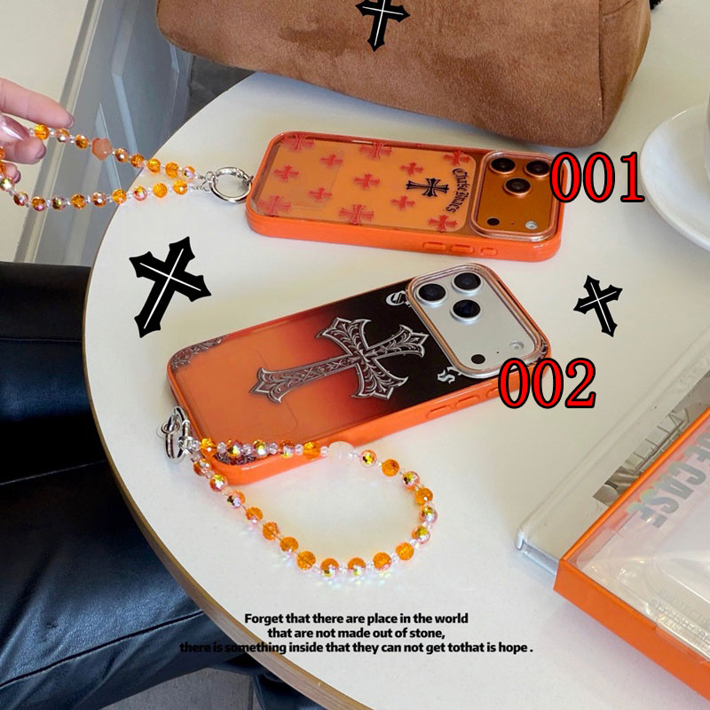 Chrome Heartsアイフォン16 pro max 17 AIR 15 14 16 plusハイブランドケース