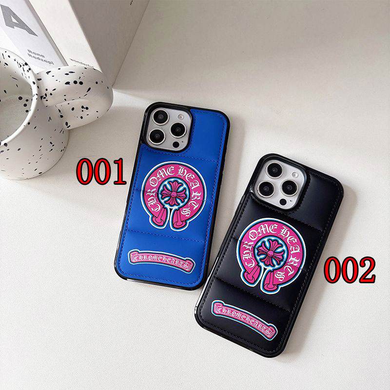 Chrome Heartsアイフォン16 pro max 17 15plus カバー