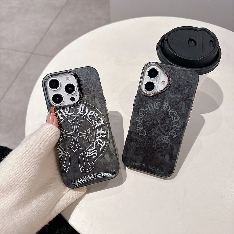 Chrome Heartsアイフォン16 pro max Air 17 15plus カバー