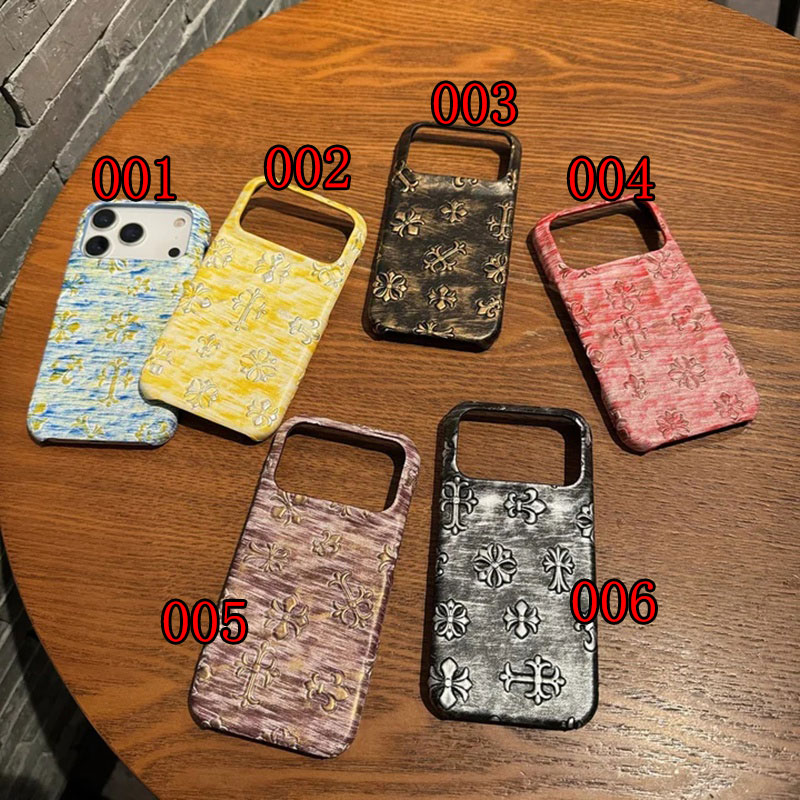 Chrome Heartsアップル16+ 16 pro max 14 15 17 proケース