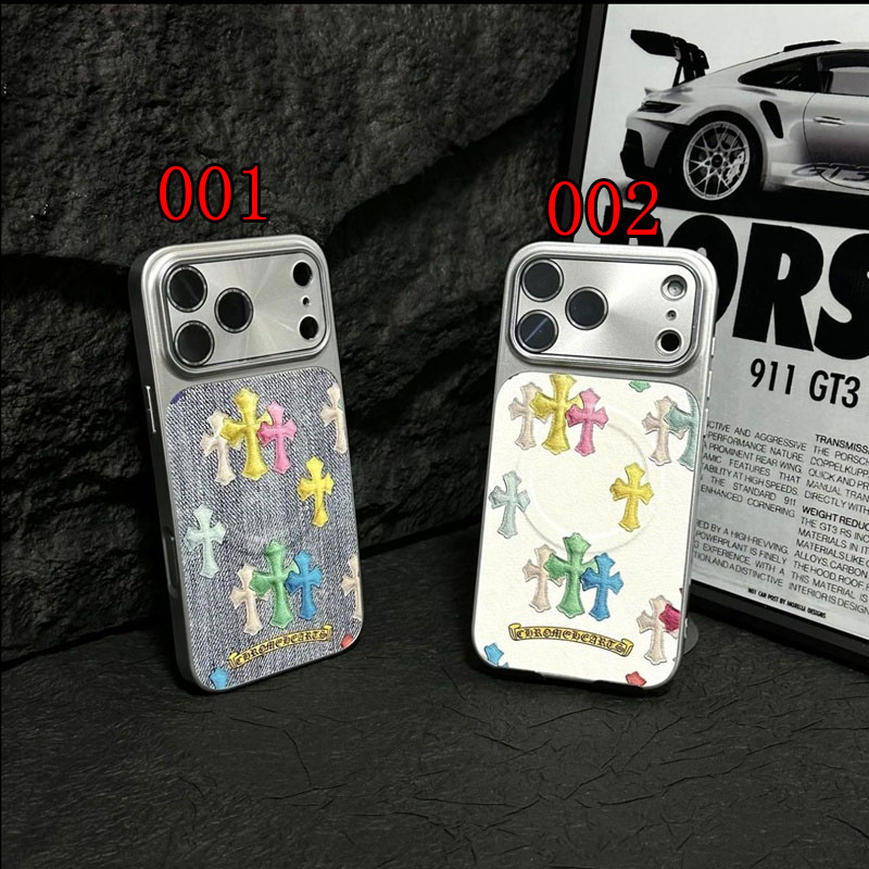 クロムハーツiPhone 15 plus 16 17pro max ケース