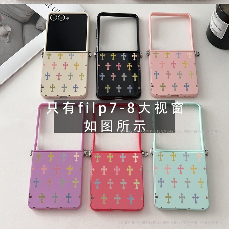 ハイブランドクロムハーツGalaxy z flip 5 4 3 6 7 8携帯ケース