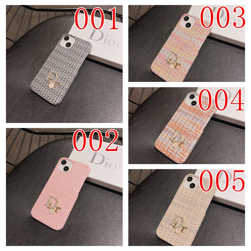 Dior ツイード iphone14+/14proカバー 優雅