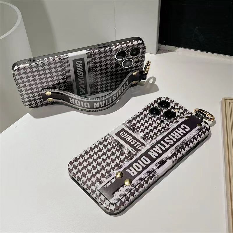 ブランド Dior 千鳥格の柄 アイフォン14/14proケース