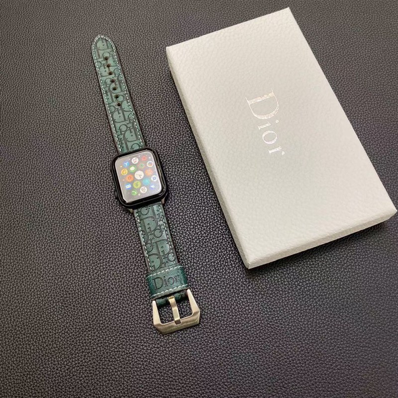 Dior ディオールブランド Apple Watch 9 ultra バンド 華奢革 交換バンド男性向けアップルウオッチ se2/7 8 9 スポーツベルト 