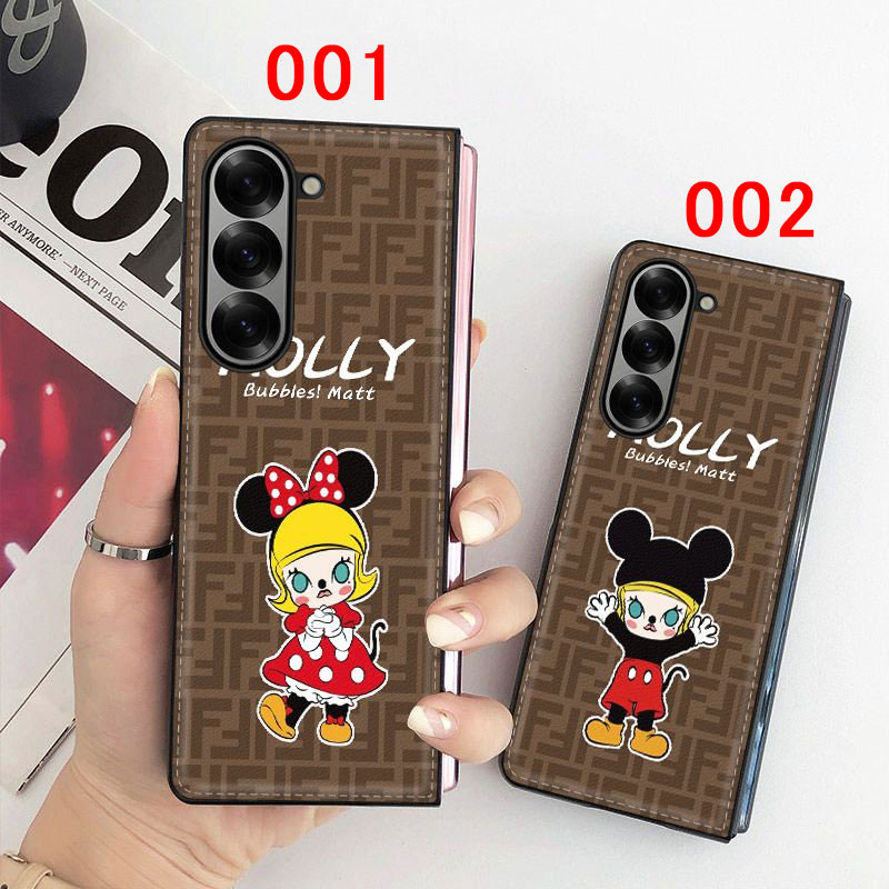 Fendi フェンディGalaxy Z Flip6 5 4 3ブランドケース わいいsamsung z fold 6 5 4 flip6 5 4ケース