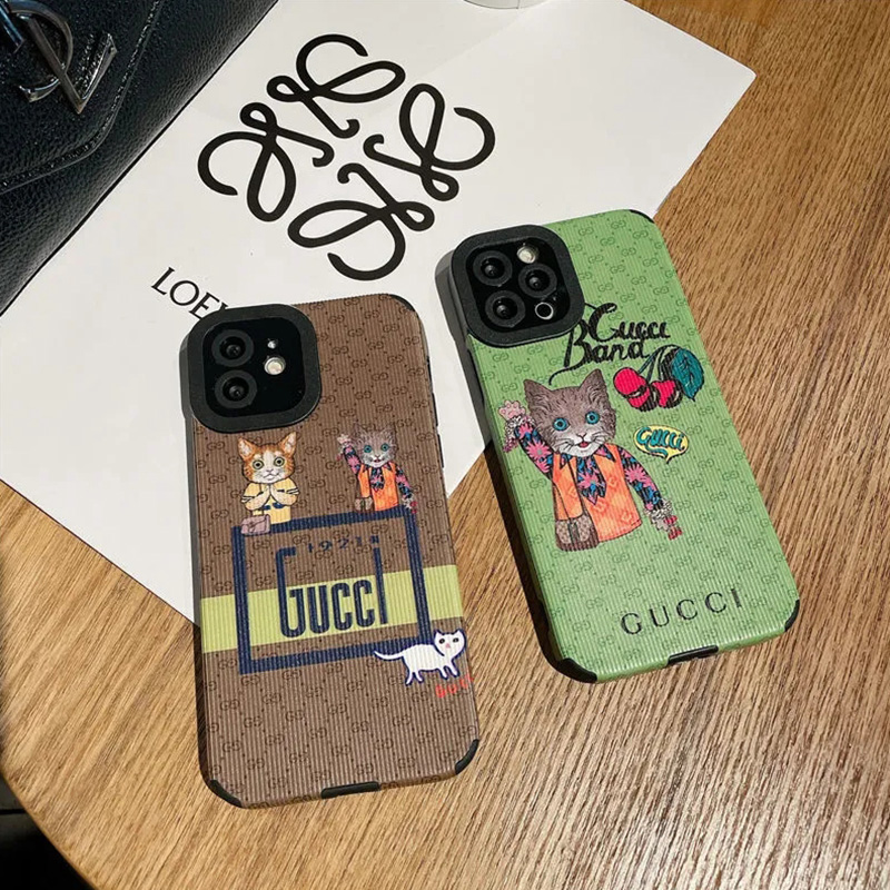 gucciアイフォン13pro/13promax/12フルカバー可愛い手の触り良い