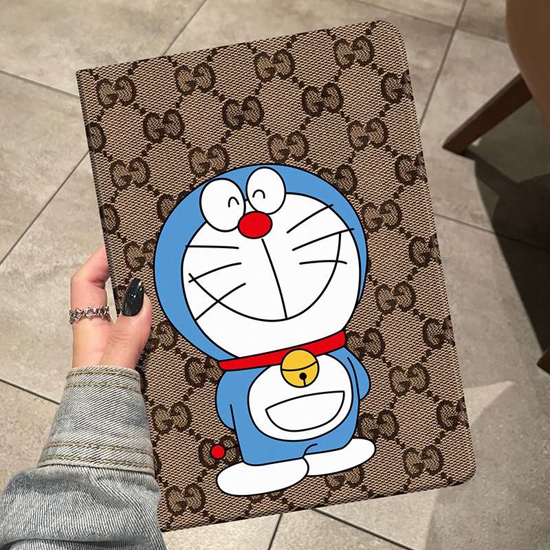 gucci &ドラえもん アイパッドプロ12.9/11inch（2021/2020/2018）カバー かわいい 定番柄 