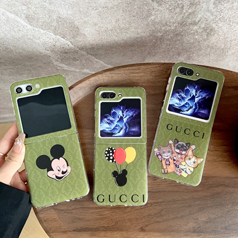 Gucci グッチブランドギャラクシーz flip4 5 fold5 4 3スマホカバースムーズブランドスマホケース男女兼用