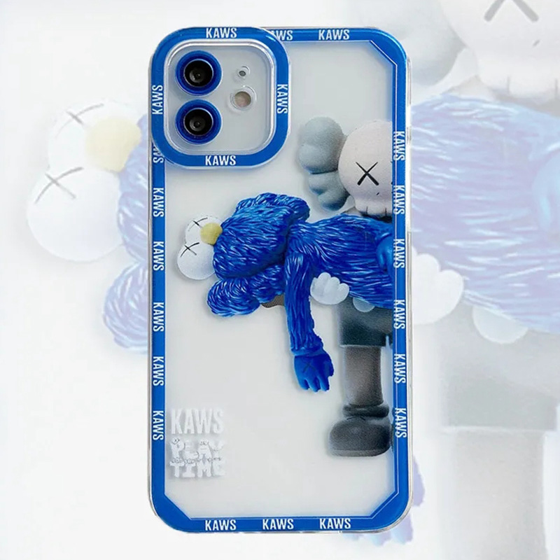 kaws iphone13Pro/12/12pro maxケース カウズ人形 ラバー印刷 黄変防止 