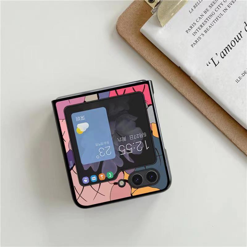 Kaws カウズGalaxy Z Flip5 4 3ブランドケースメンズ高級感galaxy z fold5 4 3ケースハイブランドハイブランドGalaxy z flip 5 4 3携帯ケース