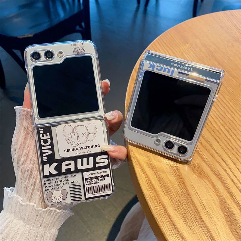 Kaws ギャラクシーz flip7 4 5 6ブランドスマホカバー