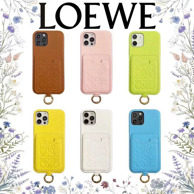 ブランド loewe アップル13pro max 14スマホカバー 高級感