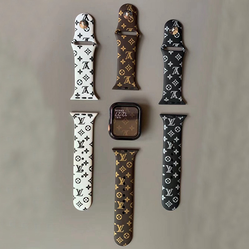ハイブランド lvモノグラム apple watch通用バンド ファッション 軽量 頑丈 