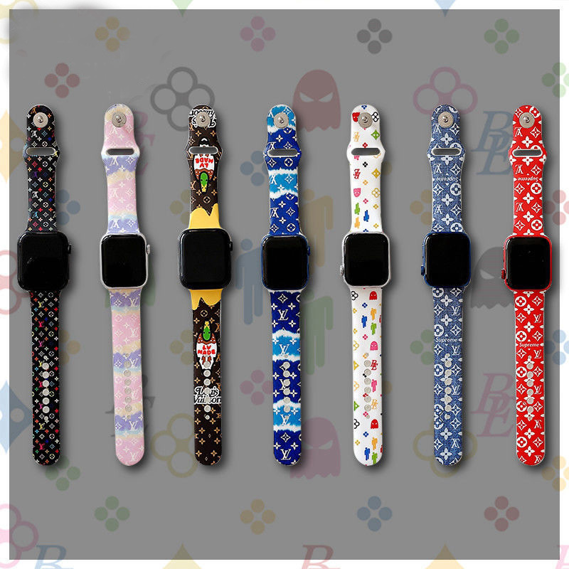 潮流 ルイヴィトン ブランド アップルウォッチ7/6通用ベルト 高品質 38mm~45mm 