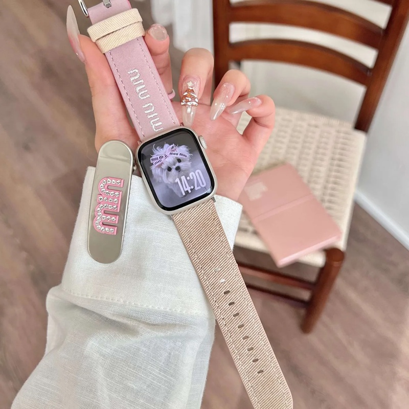 ミュウミュウApple Watch 11/se3/10 9 ultra/8ブランドベルト