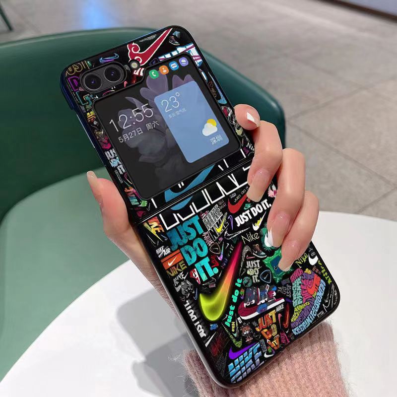 Nike ナイキGalaxy Z Flip5/4/3ブランドケースメンズ高級感galaxy z FLIP5ケースハイブランドブランドスマホケース