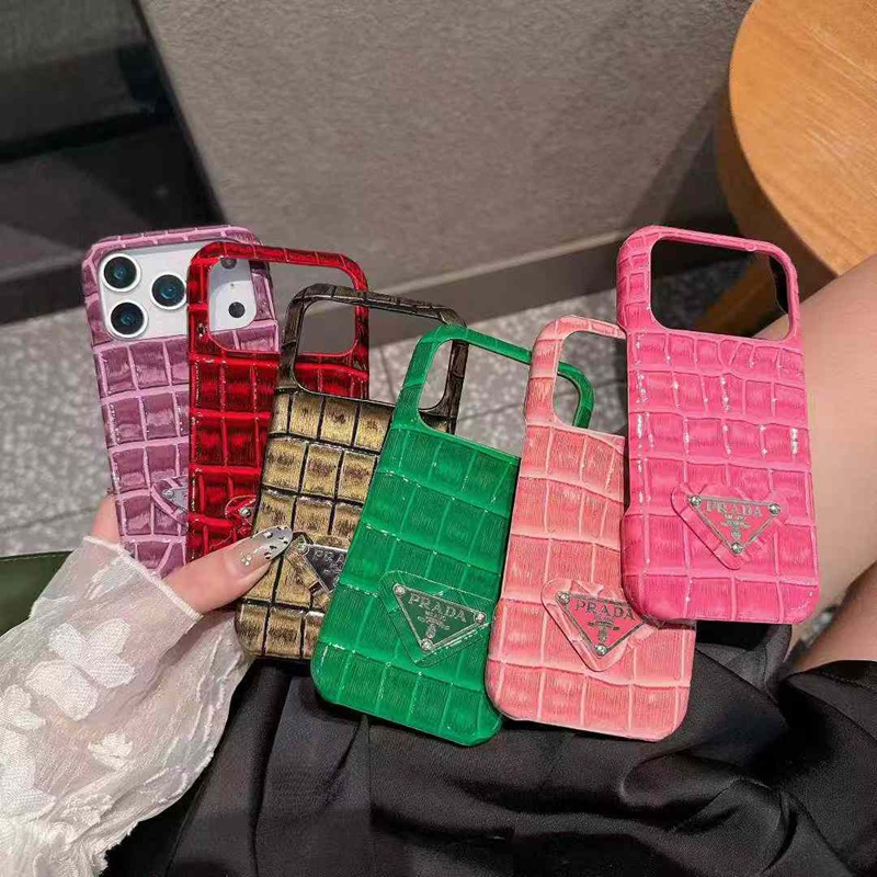 Pradaアイフォン16 pro max 17 AIR 15 16 plusハイブランドケース