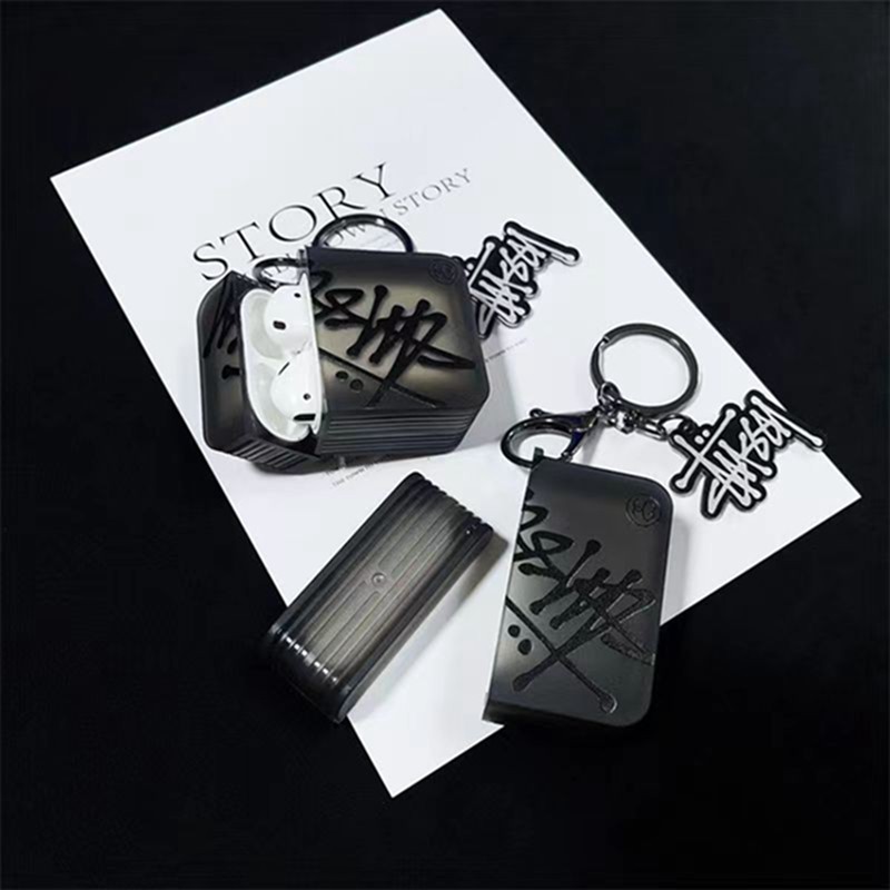 Stussy ステューシーブランドエアーポッズpro2保護ケースAirPods 3ブランドケース 携帯便利
