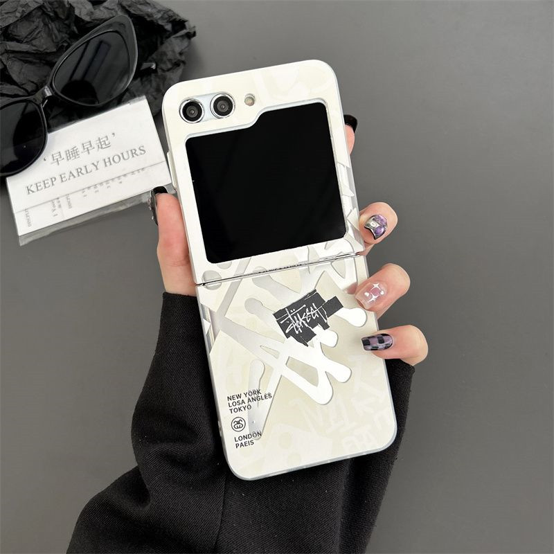 Stussy ステューシーブランドギャラクシーz flip4 5 fold5 4 3スマホカバースムーズ高級感