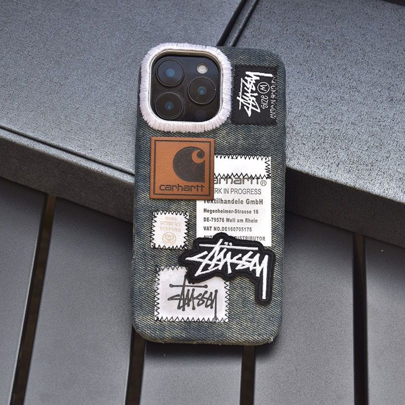 Stussy アイフォン16 18 pro max 17 AIR 15 16 plus ケース