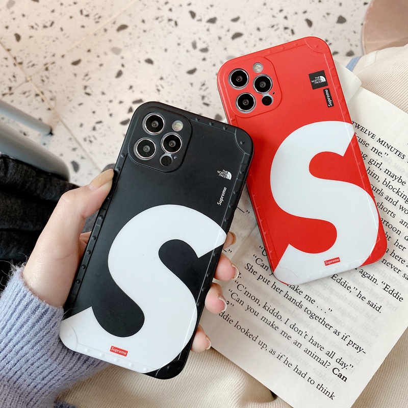 SUPREME コラボ ザノースフェイス アイフォン13/13pro/13pro max携帯カバー 個性 オシャレ