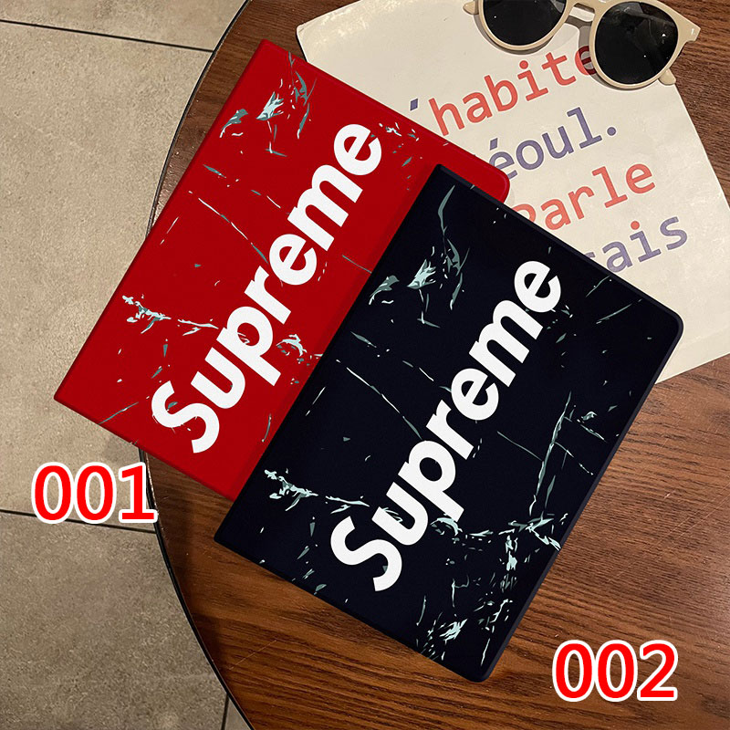 SUPREMEアイパッドプロ12.9/11/10.5/9.7インチカバー 高品質 フィット