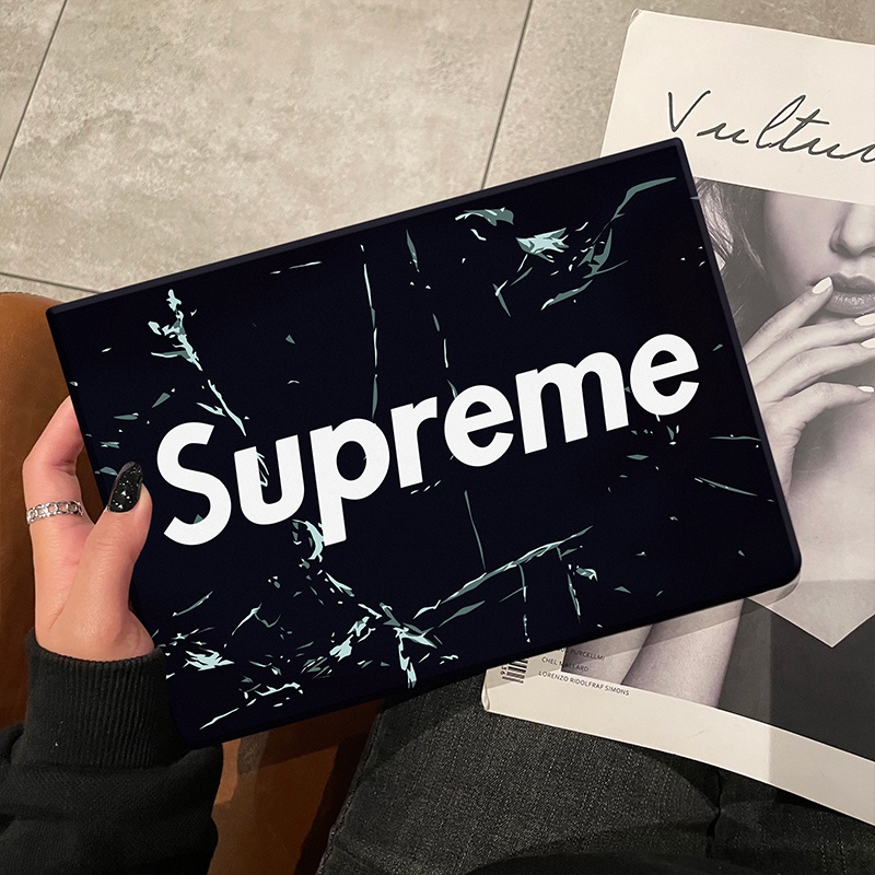  Supreme アイパッドプロ10.5/9.7インチ フルカバー PUレザー製 シリコン 柔らかい 耐衝撃