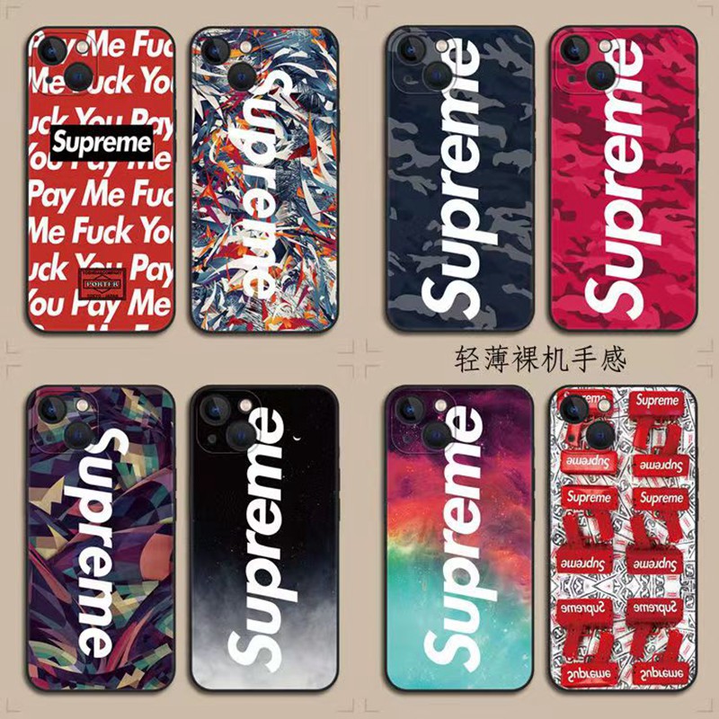 Supreme シュプリームブランドGalaxy s23 plusカバーiphone15pro maxケース