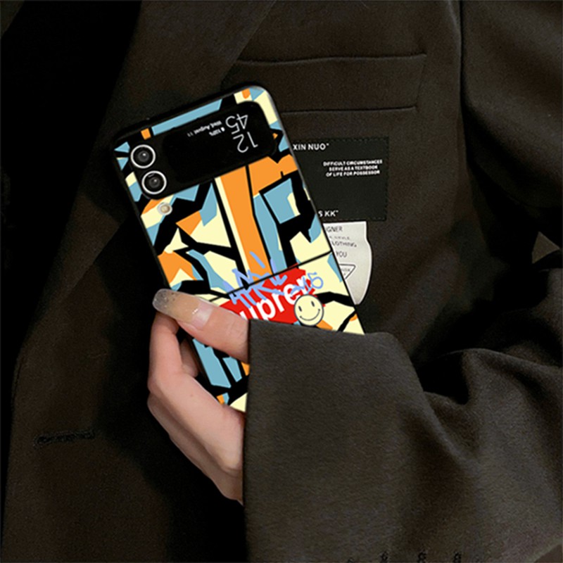 Supreme シュプリームブランドギャラクシーz flip4 5 fold5 4 3スマホカバースムーズ高級感