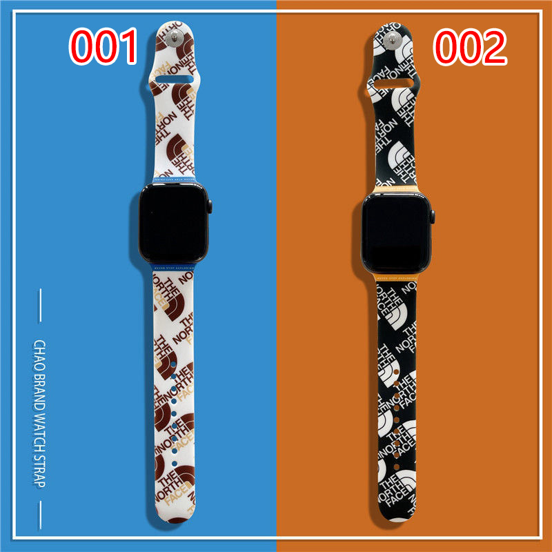 The North Faceブランド apple watch se 対応ストラップ 通気性 ザノースフェイス アップルウォッチ 6 ベルト ブランド 潮流スタイル 全モデル適応 メンズ 大人気 レディース おしゃれ 激安
