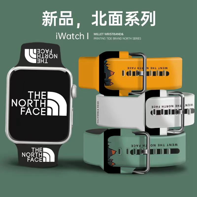 ザ・ノース・フェイス THE NORTH FACEブランド アップルウォッチ 8/se2/ultraバンド革 交換バンド Apple Watch ultra ベスト男性向け上質ブランド