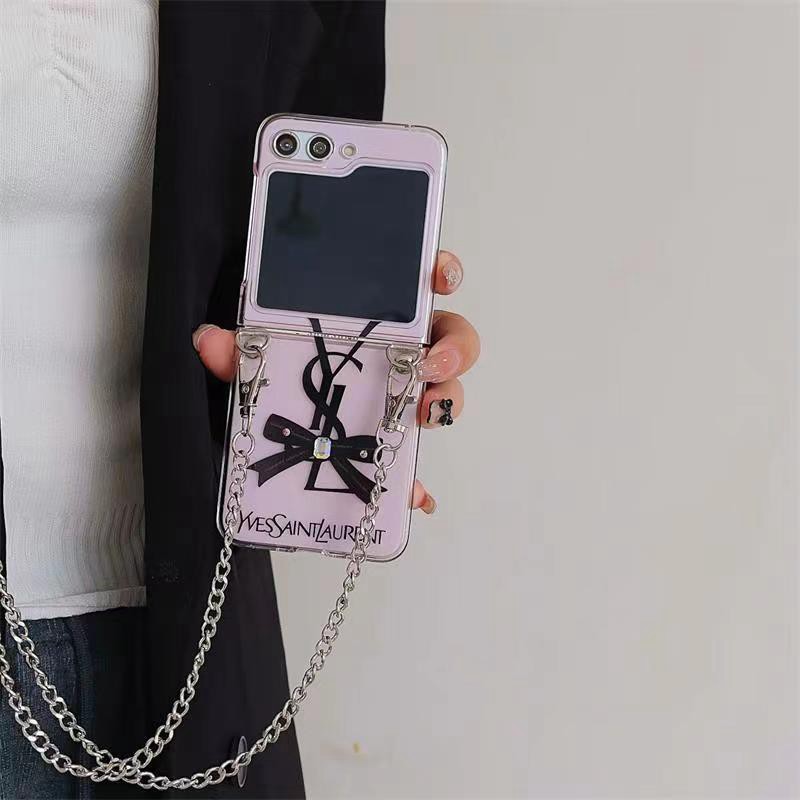 Ysl イブサンローランGalaxy Z Flip6 5 4 3ブランドケース  ギャラクシーz fold3/2 4 5ブランドスマホカバー